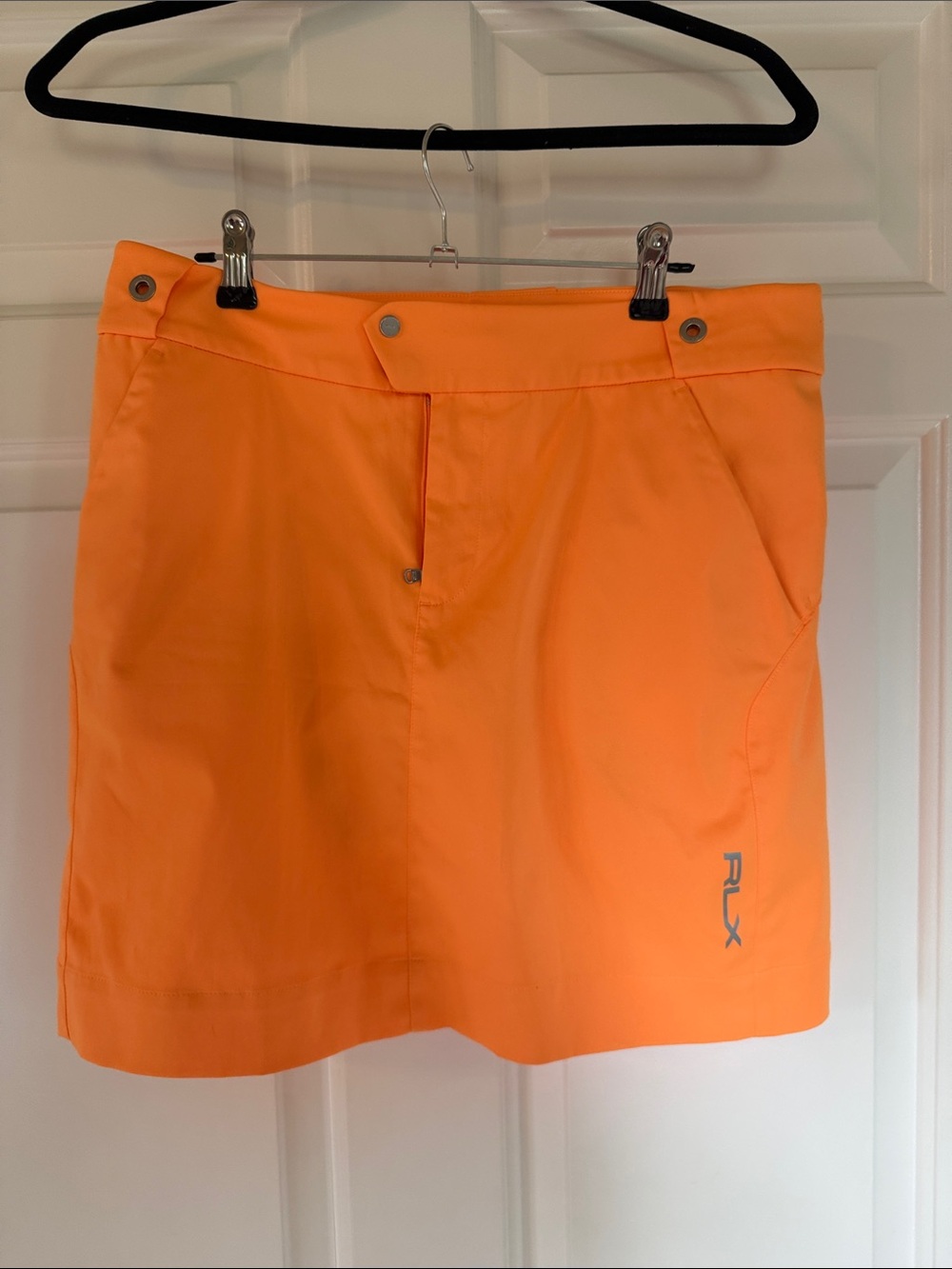 RLX Ralph Lauren Orange Athletic Golf Skort